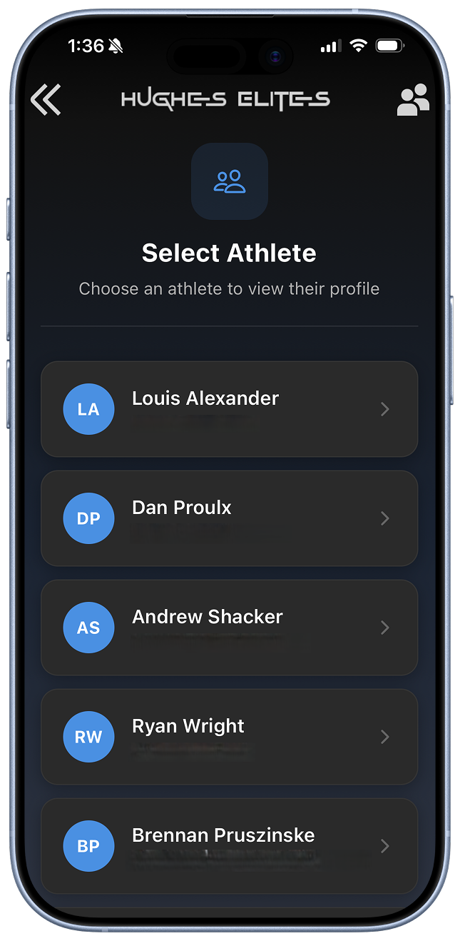 Athlete Mobile App